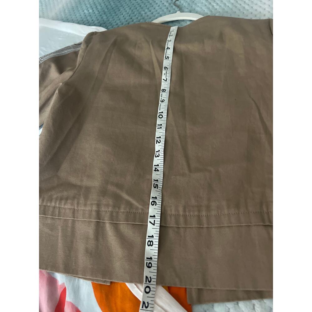 048 Moon River Embroidered Beige Jacket Small Boho Cropped Cotton $120 MSRP - Picture 8 of 8
